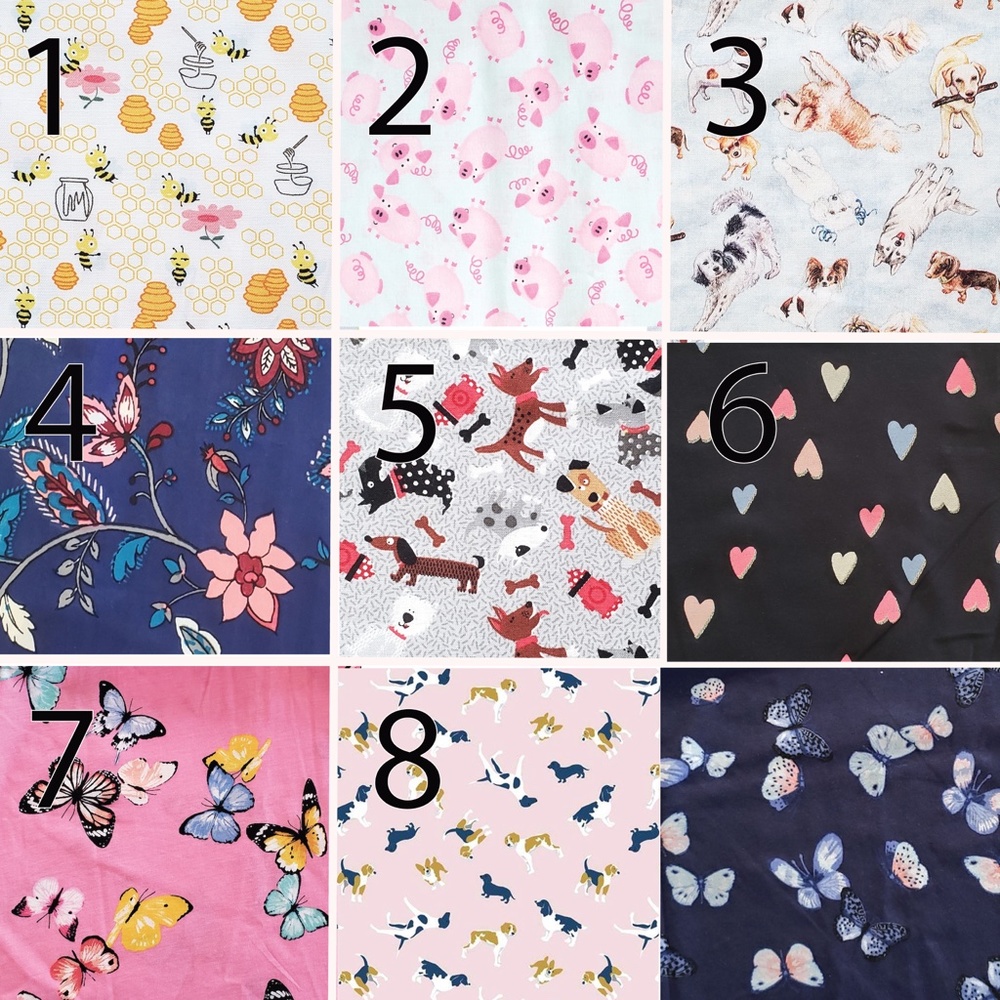 NEW! Face Masks Honey Bees Puppy Dogs Pigs Hearts